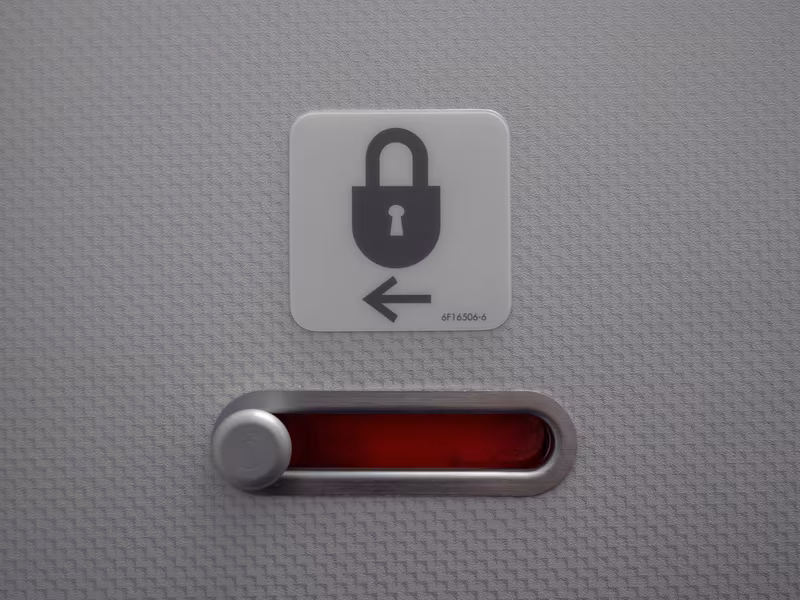 airplane door lock